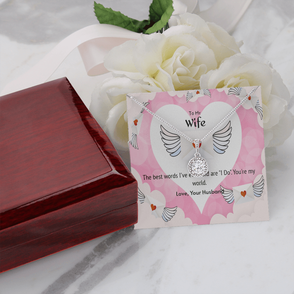 Wife Valentines Gift The Beast Words I Do Eternal Union Necklace - Eternal Hope