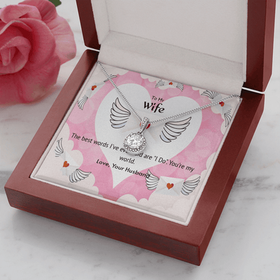 Wife Valentines Gift The Beast Words I Do Eternal Union Necklace - Eternal Hope