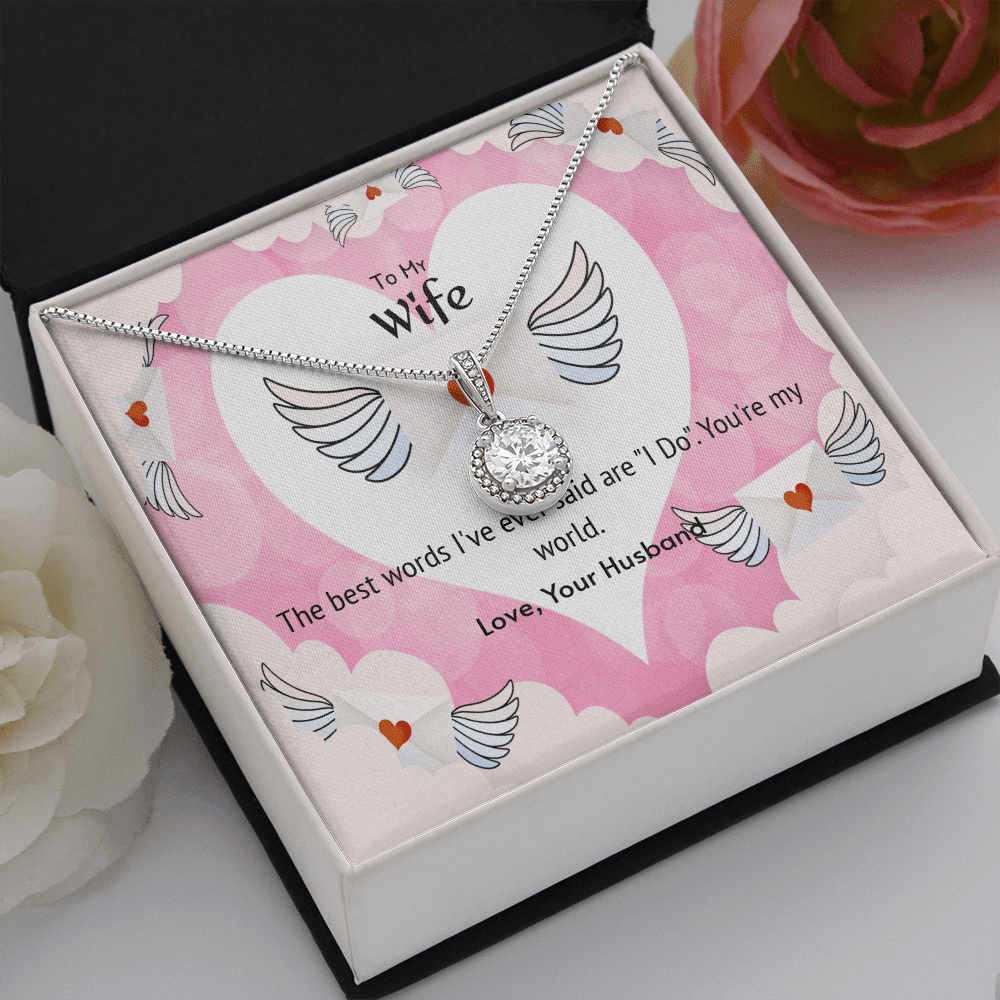 Wife Valentines Gift The Beast Words I Do Eternal Union Necklace - Eternal Hope