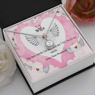 Wife Valentines Gift The Beast Words I Do Eternal Union Necklace - Eternal Hope
