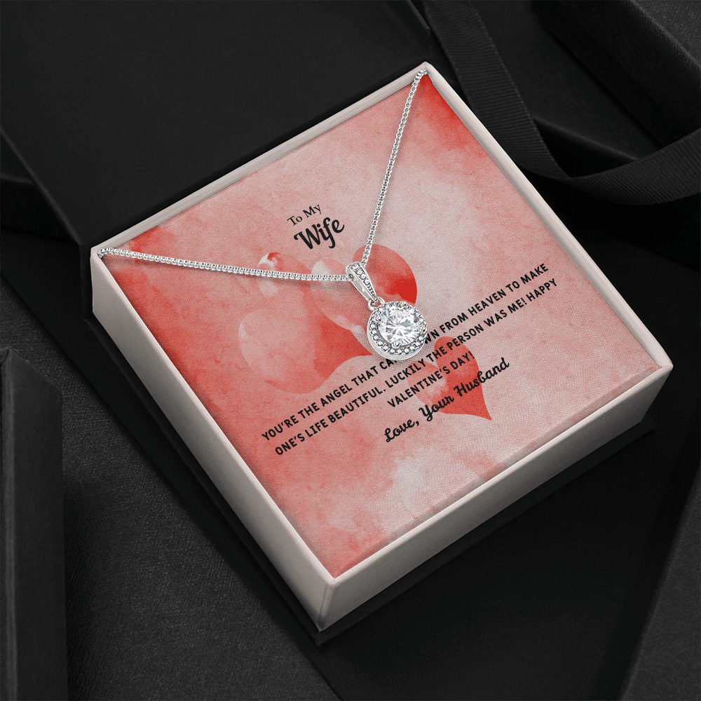 Wife Valentines Gift Angel From Heaven Eternal Union Necklace - Eternal Hope