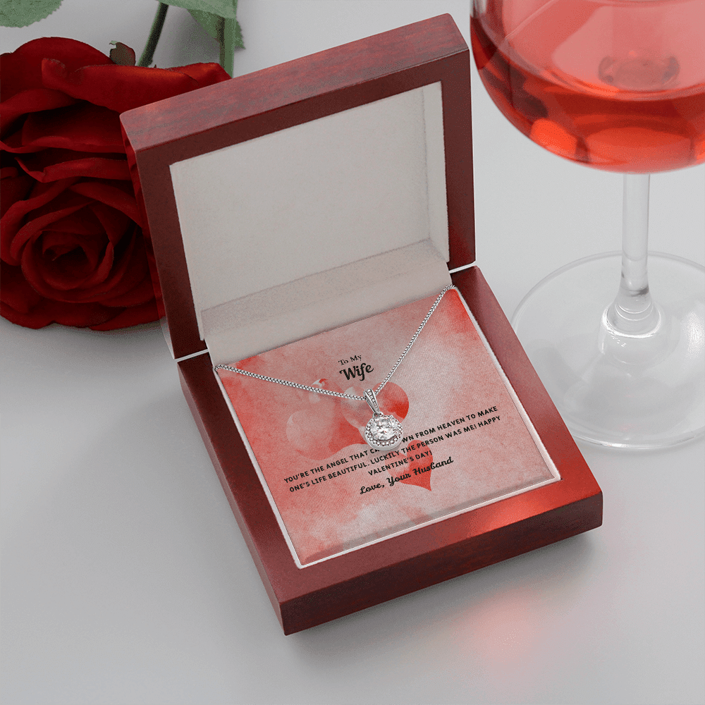 Wife Valentines Gift Angel From Heaven Eternal Union Necklace - Eternal Hope