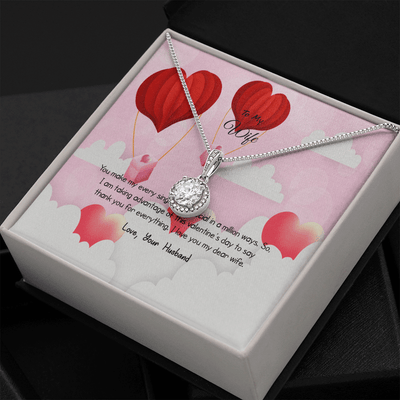 Wife Valentines Gift Thank You For Everything Eternal Union Necklace - Eternal Hope