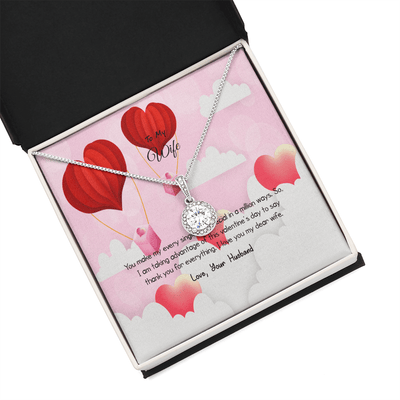 Wife Valentines Gift Thank You For Everything Eternal Union Necklace - Eternal Hope
