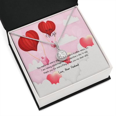 Wife Valentines Gift Thank You For Everything Eternal Union Necklace - Eternal Hope