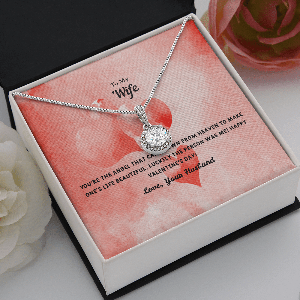 Wife Valentines Gift Angel From Heaven Eternal Union Necklace - Eternal Hope