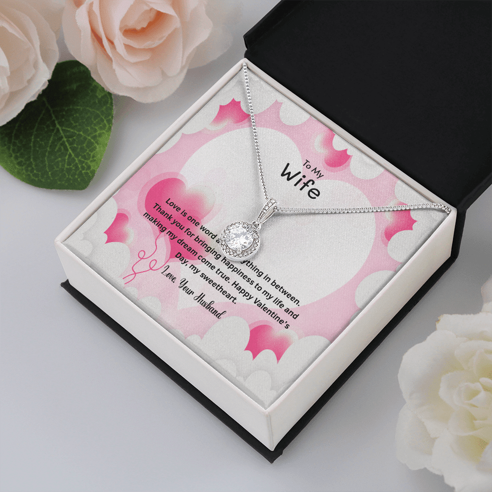 Wife Valentines Gift Thank You For Bringing Happiness Eternal Union Necklace - Eternal Hope