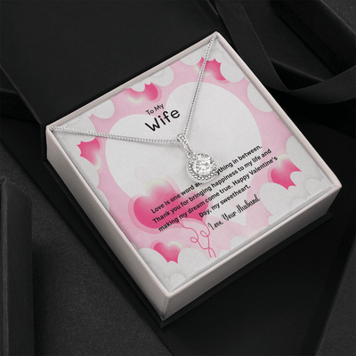 Wife Valentines Gift Thank You For Bringing Happiness Eternal Union Necklace - Eternal Hope