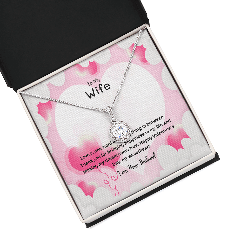 Wife Valentines Gift Thank You For Bringing Happiness Eternal Union Necklace - Eternal Hope