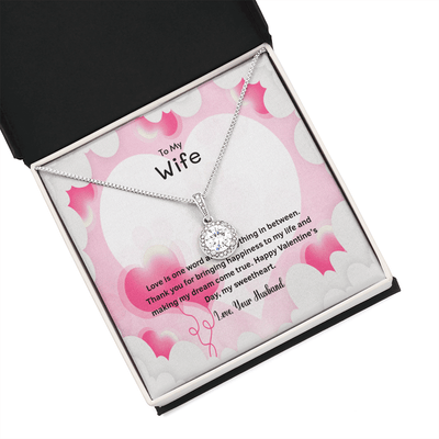 Wife Valentines Gift Thank You For Bringing Happiness Eternal Union Necklace - Eternal Hope