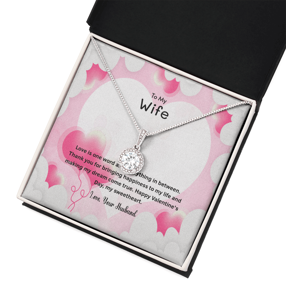 Wife Valentines Gift Thank You For Bringing Happiness Eternal Union Necklace - Eternal Hope