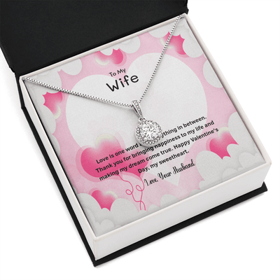 Wife Valentines Gift Thank You For Bringing Happiness Eternal Union Necklace - Eternal Hope