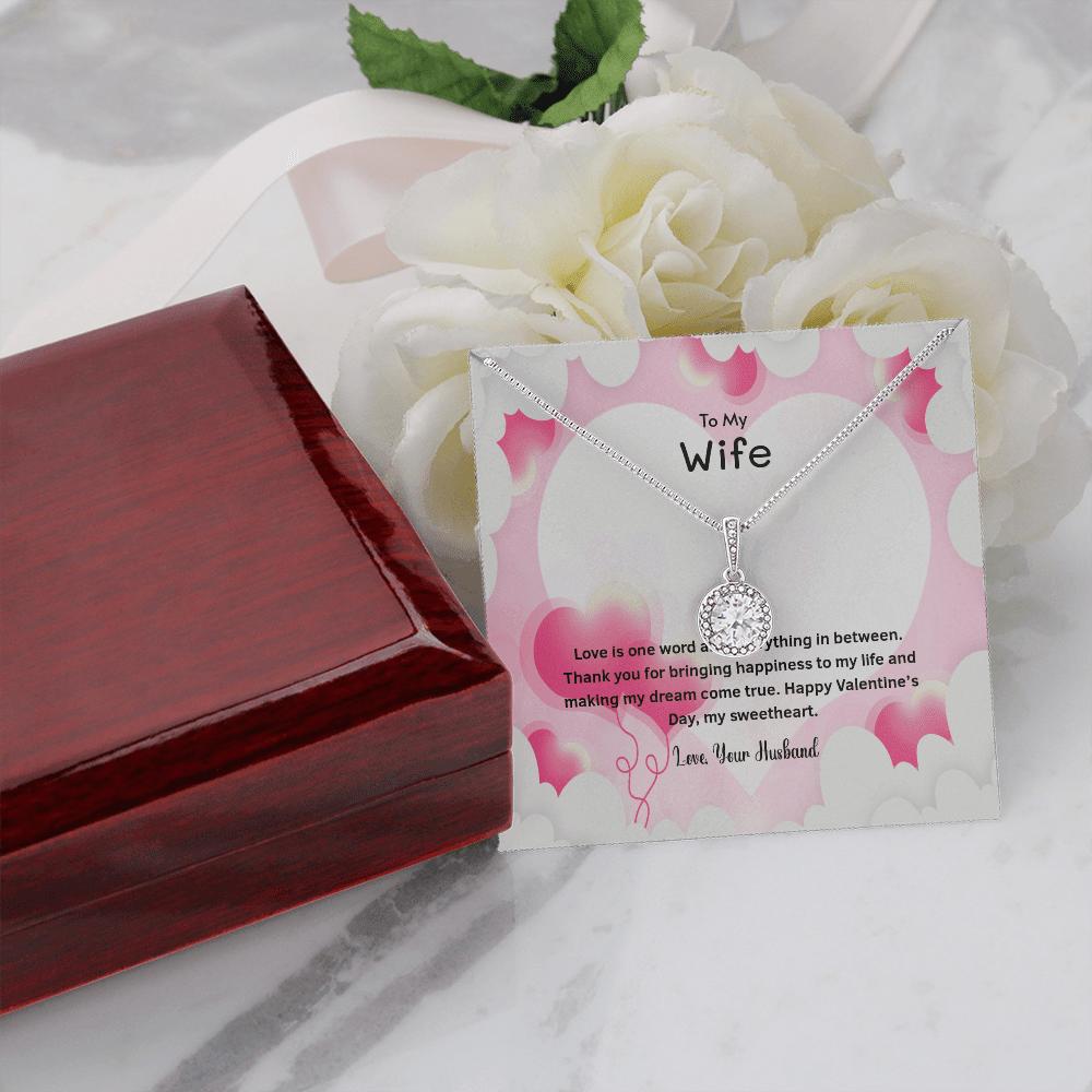 Wife Valentines Gift Thank You For Bringing Happiness Eternal Union Necklace - Eternal Hope