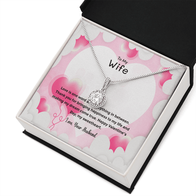 Wife Valentines Gift Thank You For Bringing Happiness Eternal Union Necklace - Eternal Hope