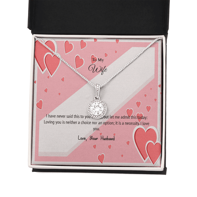 Wife Valentines Gift Love is Necessity Eternal Union Necklace - Eternal Hope