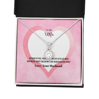 Wife Valentines Gift Each Day of My Life Eternal Union Necklace - Eternal Hope