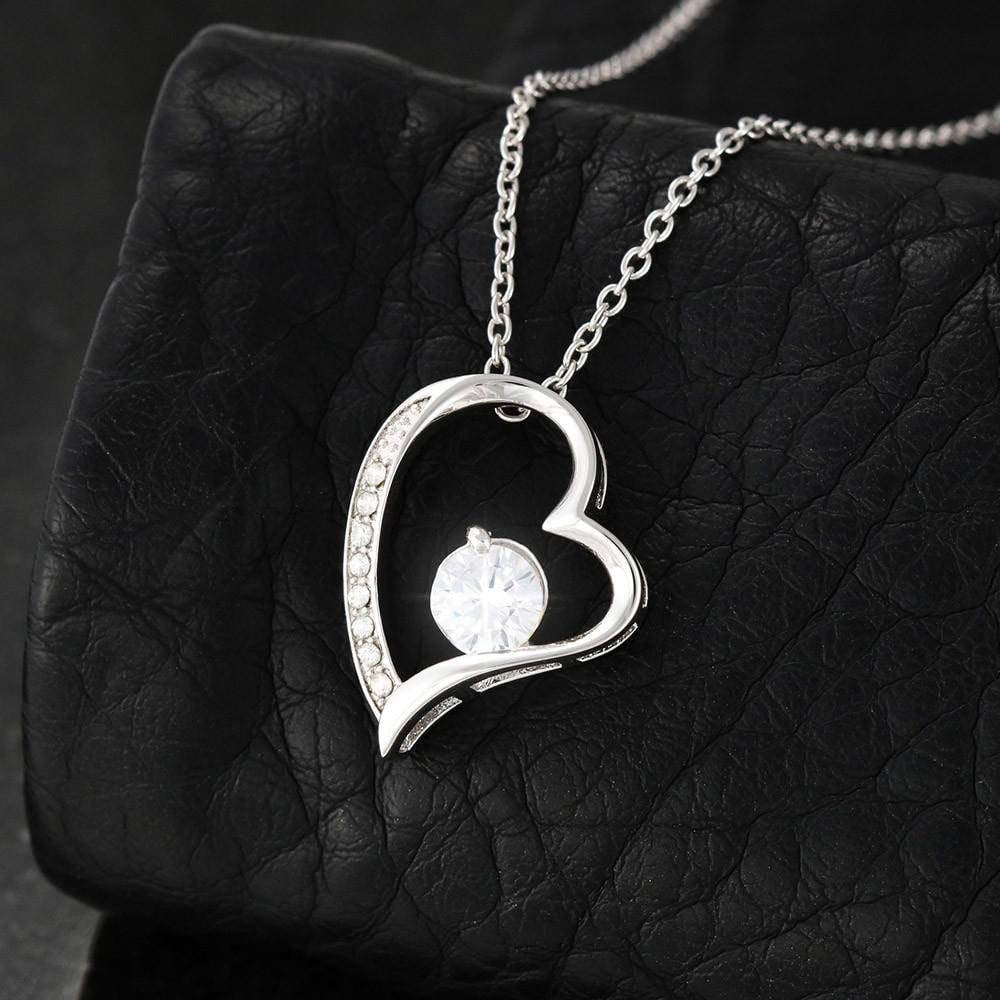 You Make Me Better Wife Gift Forever Love NecklaceHeart Pendant Stainless Steel or 18k Gold Wife Birthday Gift - Forever Love Necklace Gift Idea For Woman
