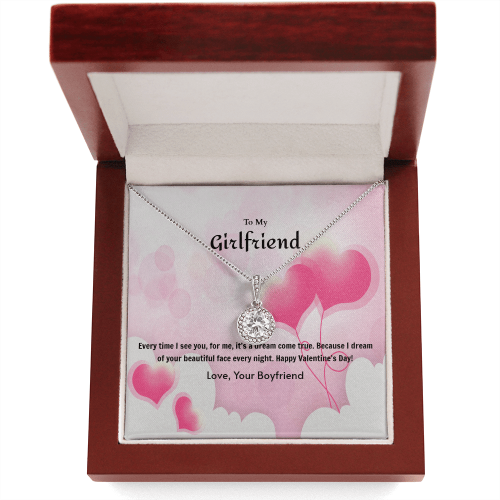 To My Girlfriend Valentines GiftDream Come True Heart Balloon Eternal Union Necklace - Eternal Hope
