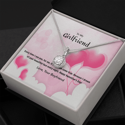 To My Girlfriend Valentines GiftDream Come True Heart Balloon Eternal Union Necklace - Eternal Hope