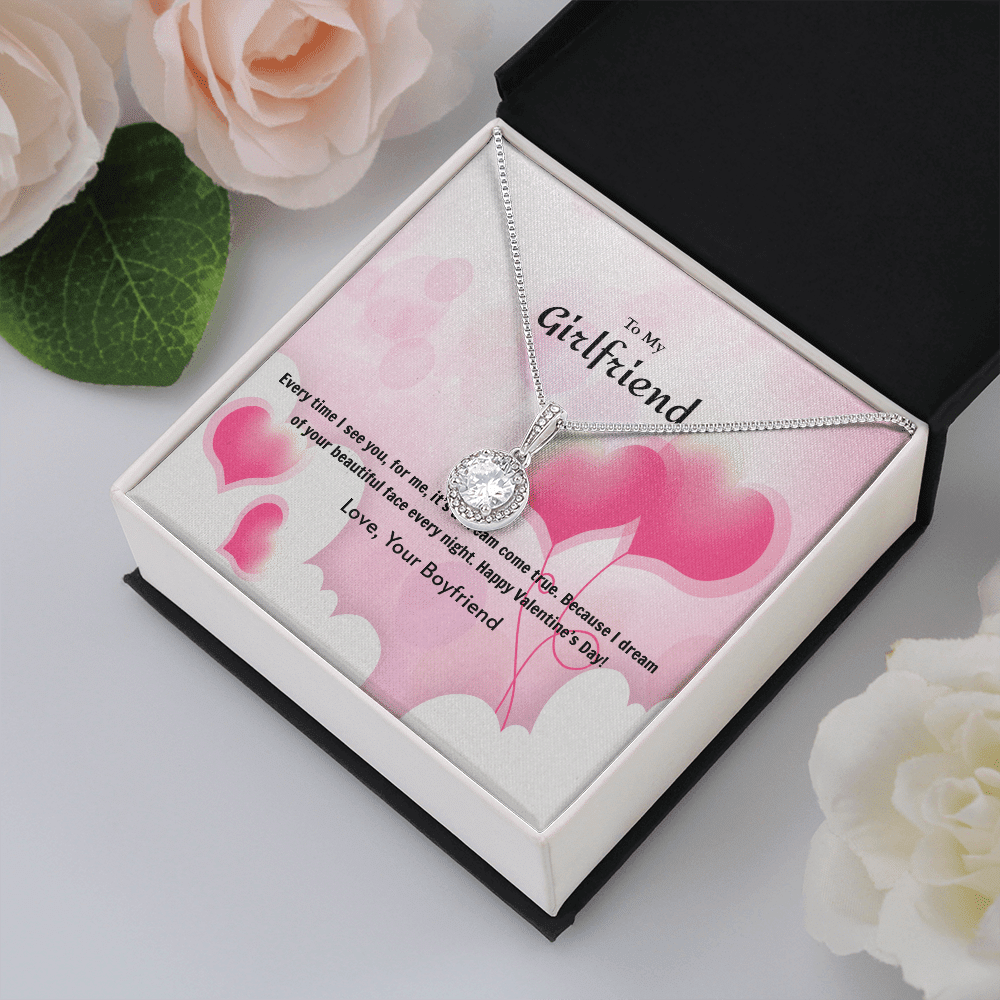 To My Girlfriend Valentines GiftDream Come True Heart Balloon Eternal Union Necklace - Eternal Hope