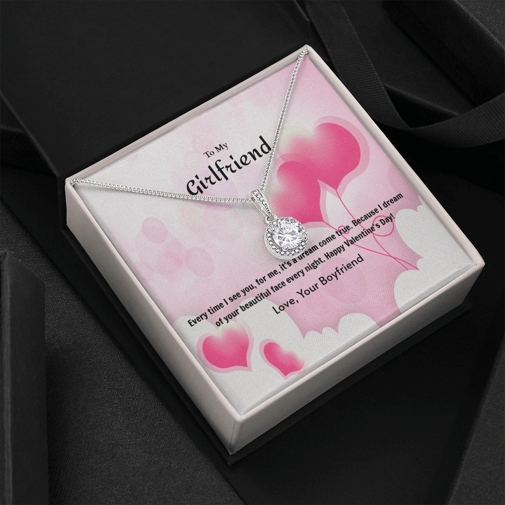 To My Girlfriend Valentines GiftDream Come True Heart Balloon Eternal Union Necklace - Eternal Hope
