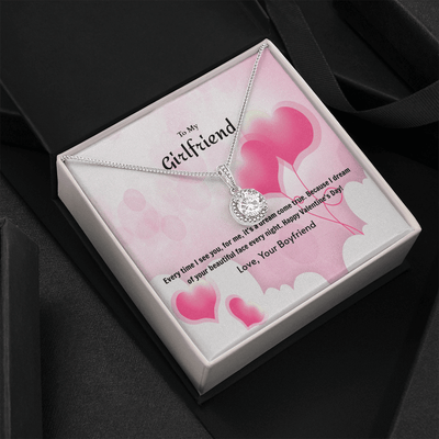 To My Girlfriend Valentines GiftDream Come True Heart Balloon Eternal Union Necklace - Eternal Hope
