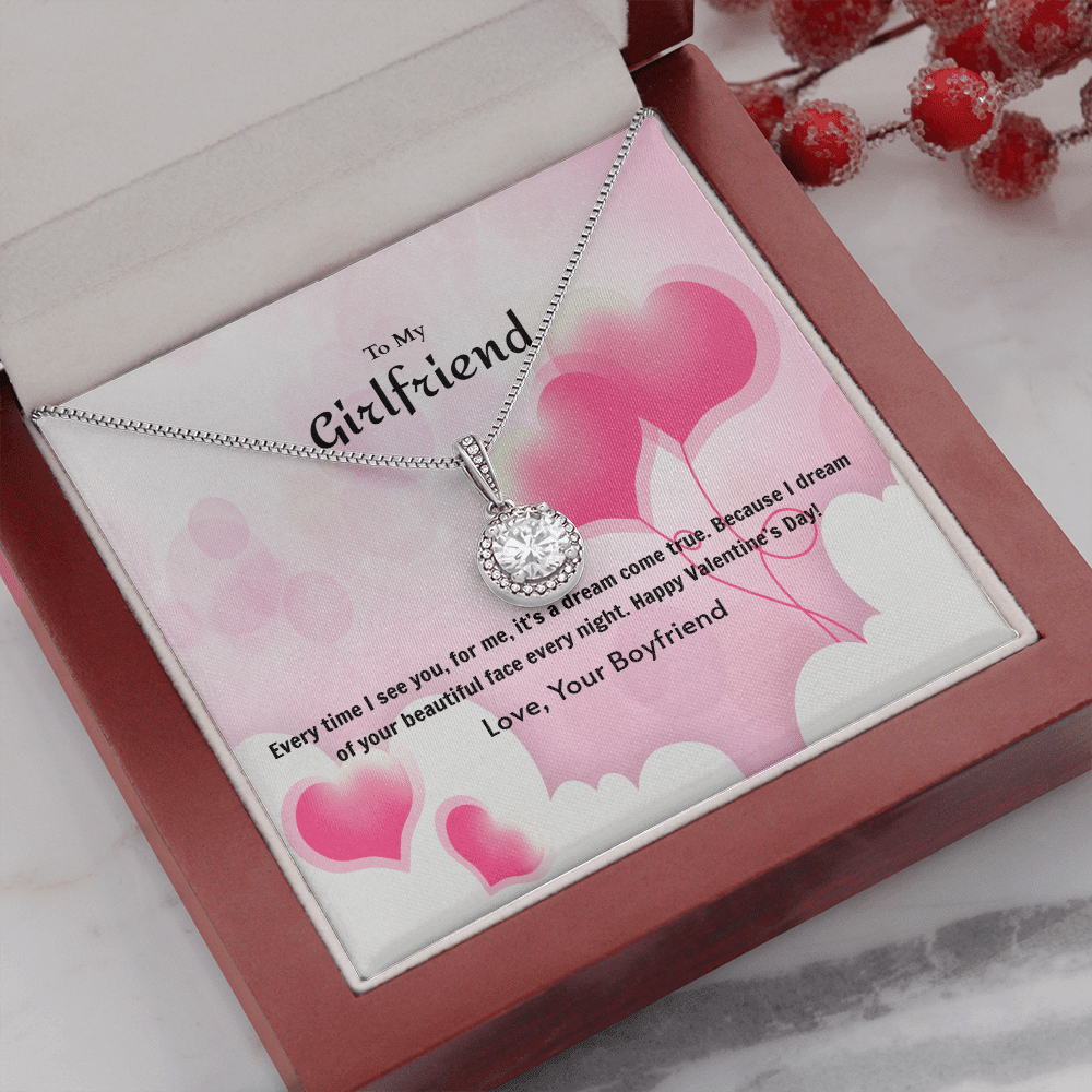 To My Girlfriend Valentines GiftDream Come True Heart Balloon Eternal Union Necklace - Eternal Hope