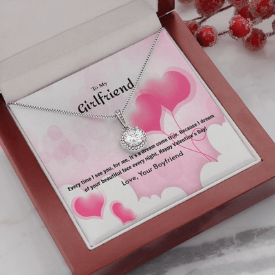 To My Girlfriend Valentines GiftDream Come True Heart Balloon Eternal Union Necklace - Eternal Hope