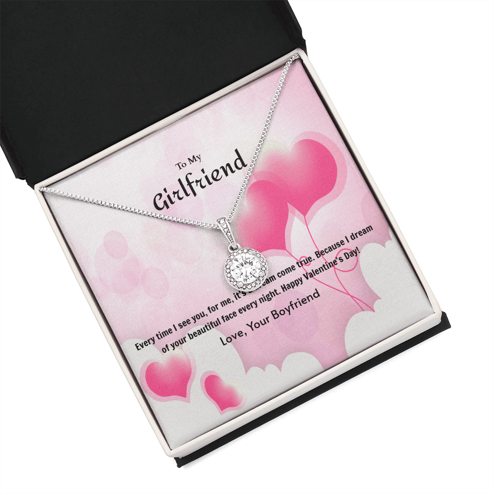 To My Girlfriend Valentines GiftDream Come True Heart Balloon Eternal Union Necklace - Eternal Hope