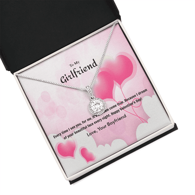 To My Girlfriend Valentines GiftDream Come True Heart Balloon Eternal Union Necklace - Eternal Hope