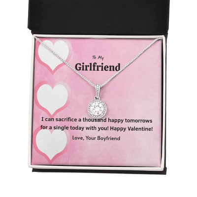To My Girlfriend Valentines Gift Happy Tomorrows Eternal Union Necklace - Eternal Hope