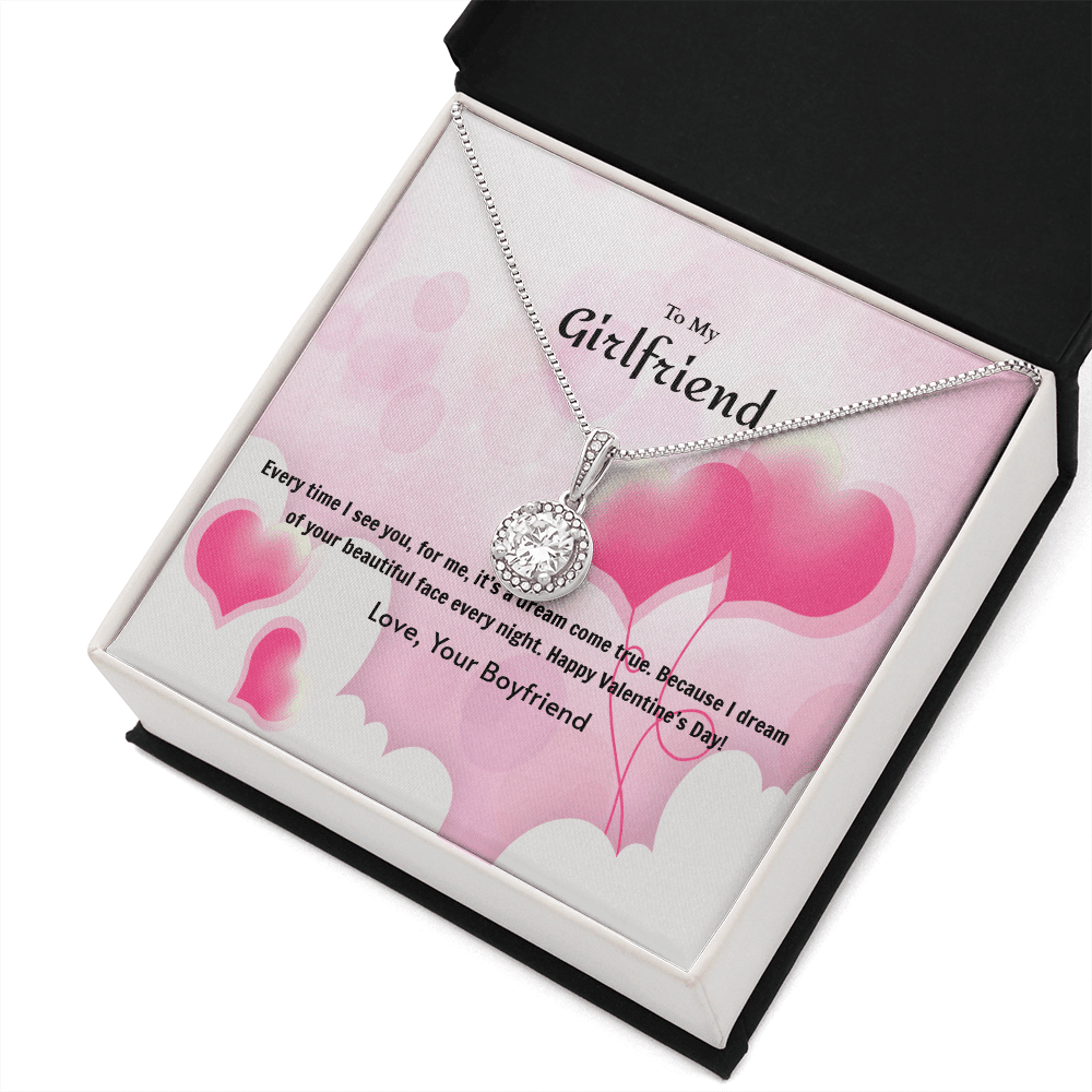 To My Girlfriend Valentines GiftDream Come True Heart Balloon Eternal Union Necklace - Eternal Hope