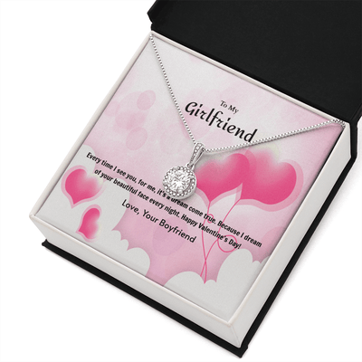 To My Girlfriend Valentines GiftDream Come True Heart Balloon Eternal Union Necklace - Eternal Hope