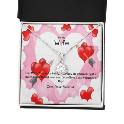 Wife Valentines Gift Life Much Better Eternal Union Necklace - Eternal Hope