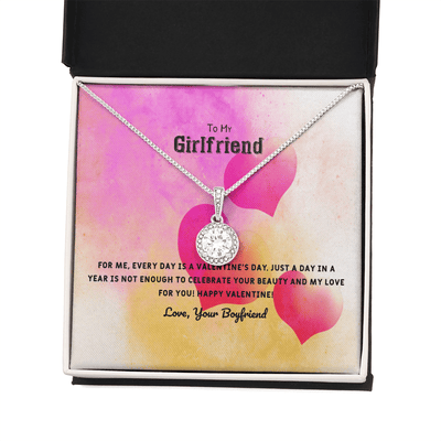 To My Girlfriend Valentines Gift Every Day With You is Special Eternal Union Necklace - Eternal Hope