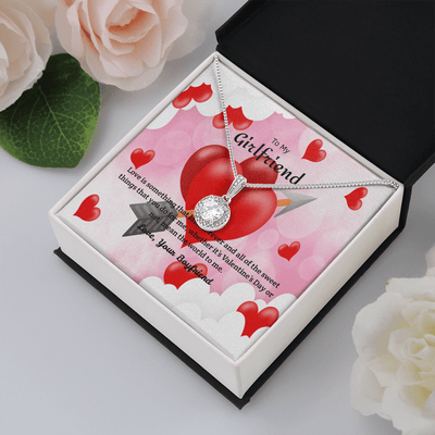 To My Girlfriend Valentines Gift You Mean the World to Me Eternal Union Necklace - Eternal Hope