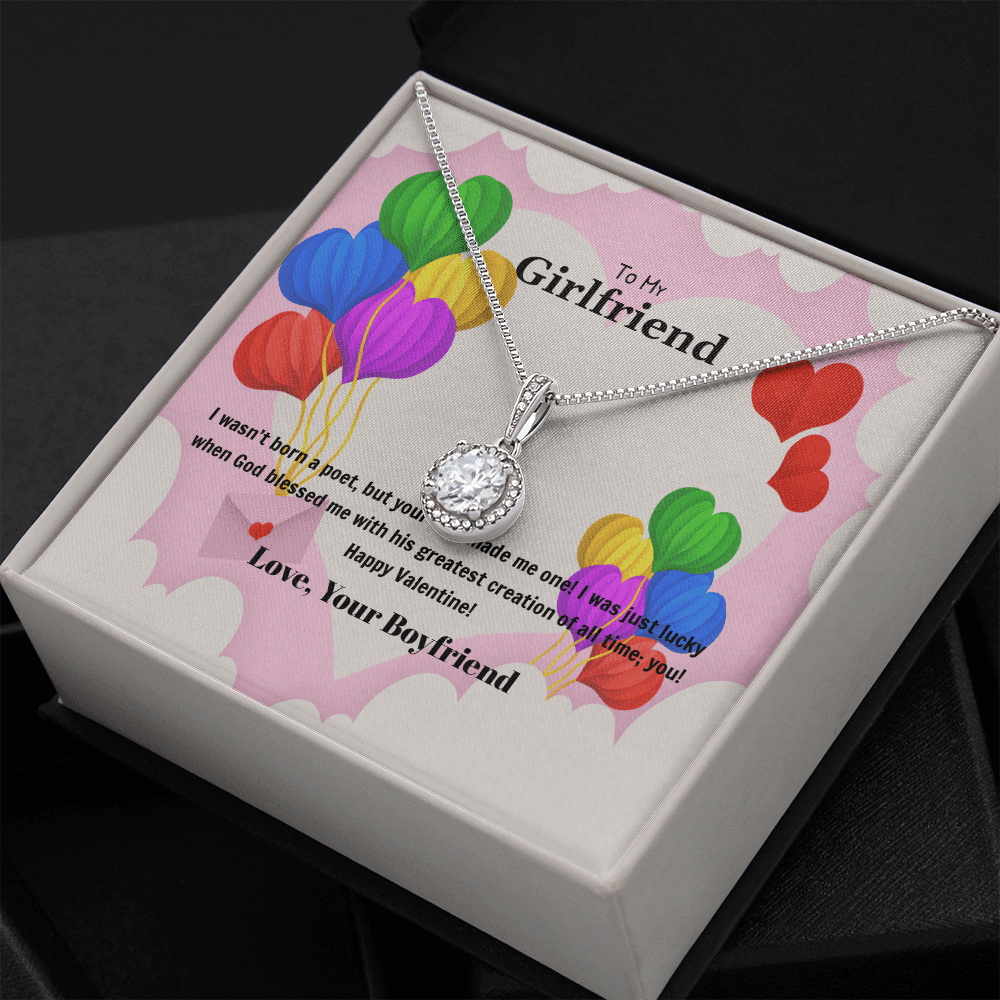 To My Girlfriend Valentines Gift God Bless Me Eternal Union Necklace - Eternal Hope