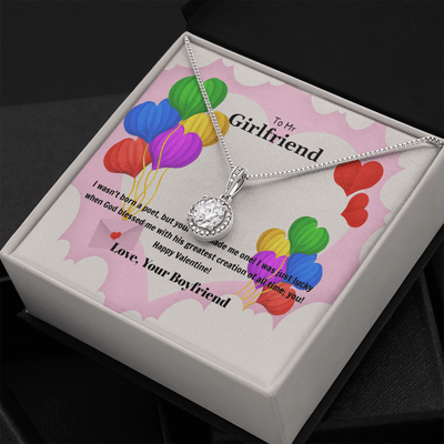 To My Girlfriend Valentines Gift God Bless Me Eternal Union Necklace - Eternal Hope