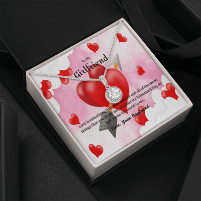 To My Girlfriend Valentines Gift You Mean the World to Me Eternal Union Necklace - Eternal Hope