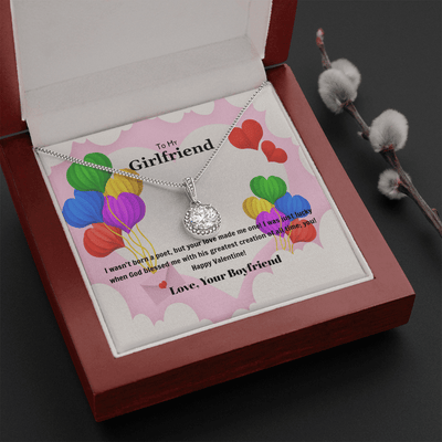 To My Girlfriend Valentines Gift God Bless Me Eternal Union Necklace - Eternal Hope