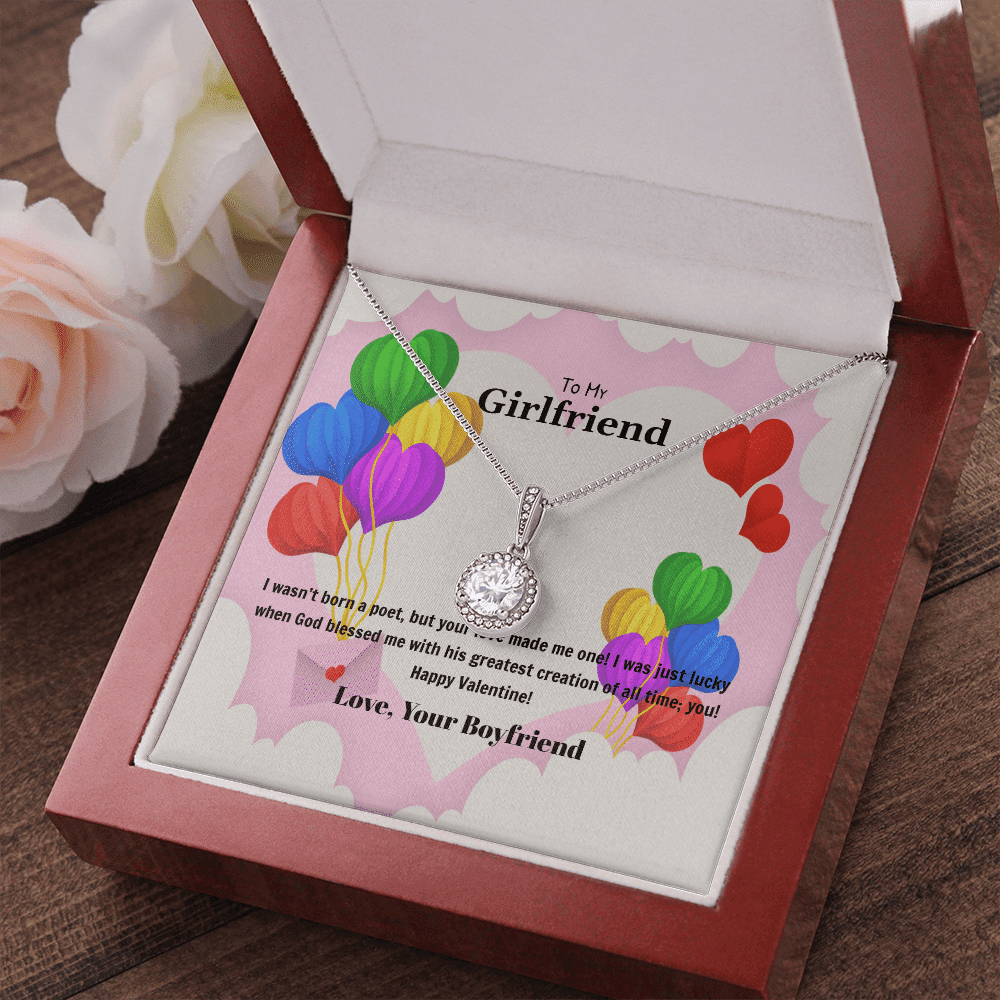 To My Girlfriend Valentines Gift God Bless Me Eternal Union Necklace - Eternal Hope