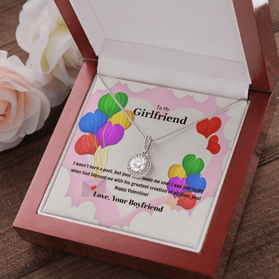To My Girlfriend Valentines Gift God Bless Me Eternal Union Necklace - Eternal Hope