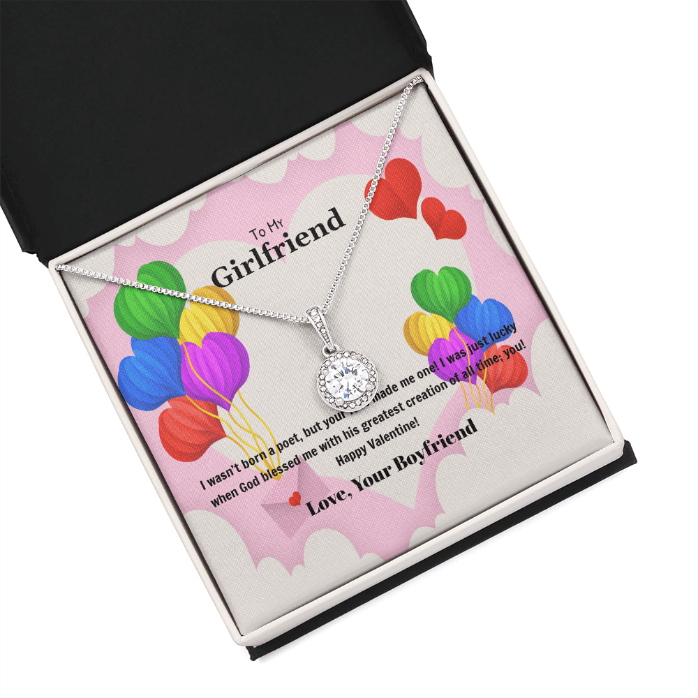 To My Girlfriend Valentines Gift God Bless Me Eternal Union Necklace - Eternal Hope