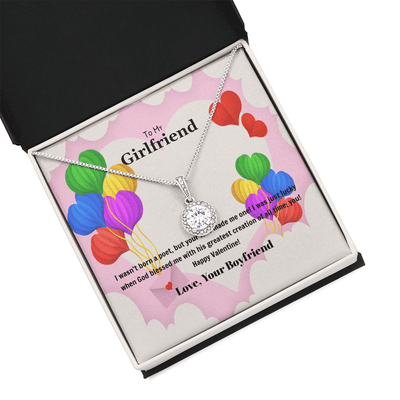 To My Girlfriend Valentines Gift God Bless Me Eternal Union Necklace - Eternal Hope