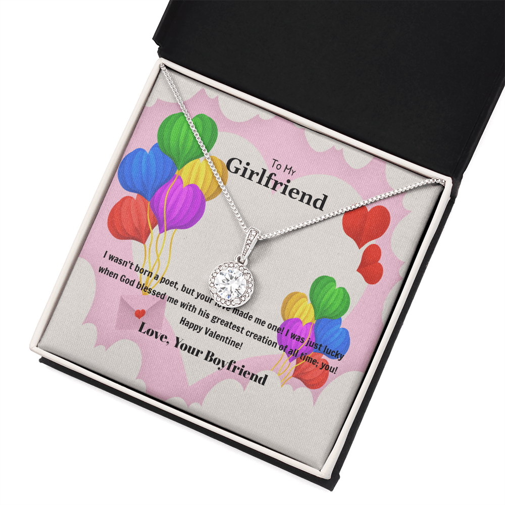 To My Girlfriend Valentines Gift God Bless Me Eternal Union Necklace - Eternal Hope