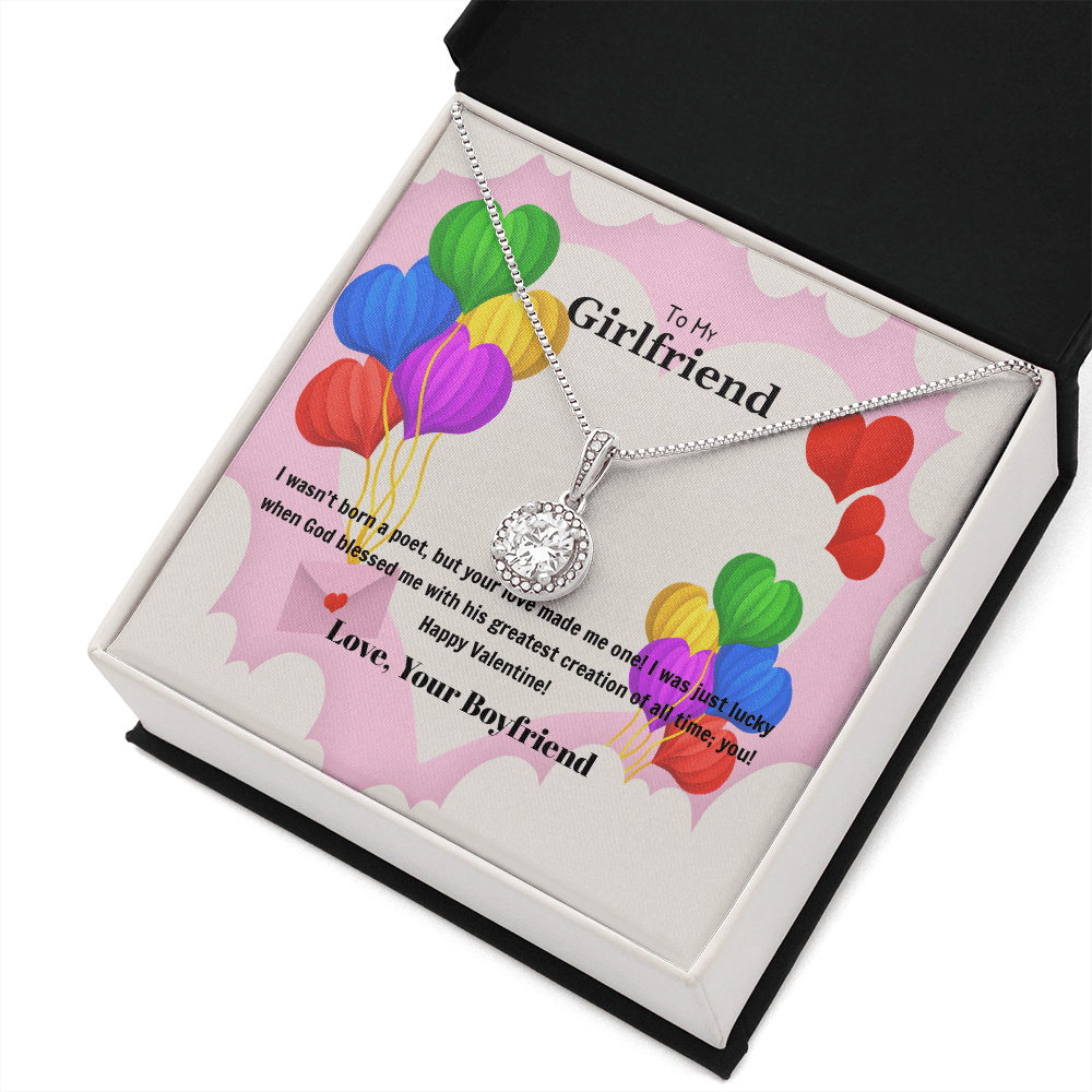 To My Girlfriend Valentines Gift God Bless Me Eternal Union Necklace - Eternal Hope