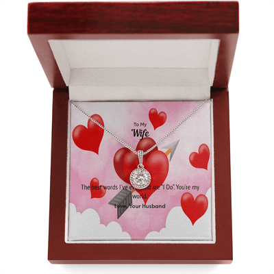 Wife Valentines Gift You're My World Eternal Union Necklace - Eternal Hope