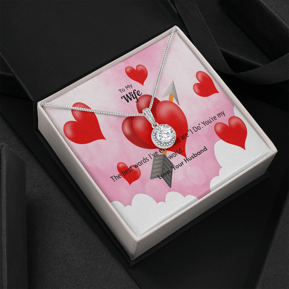 Wife Valentines Gift You're My World Eternal Union Necklace - Eternal Hope