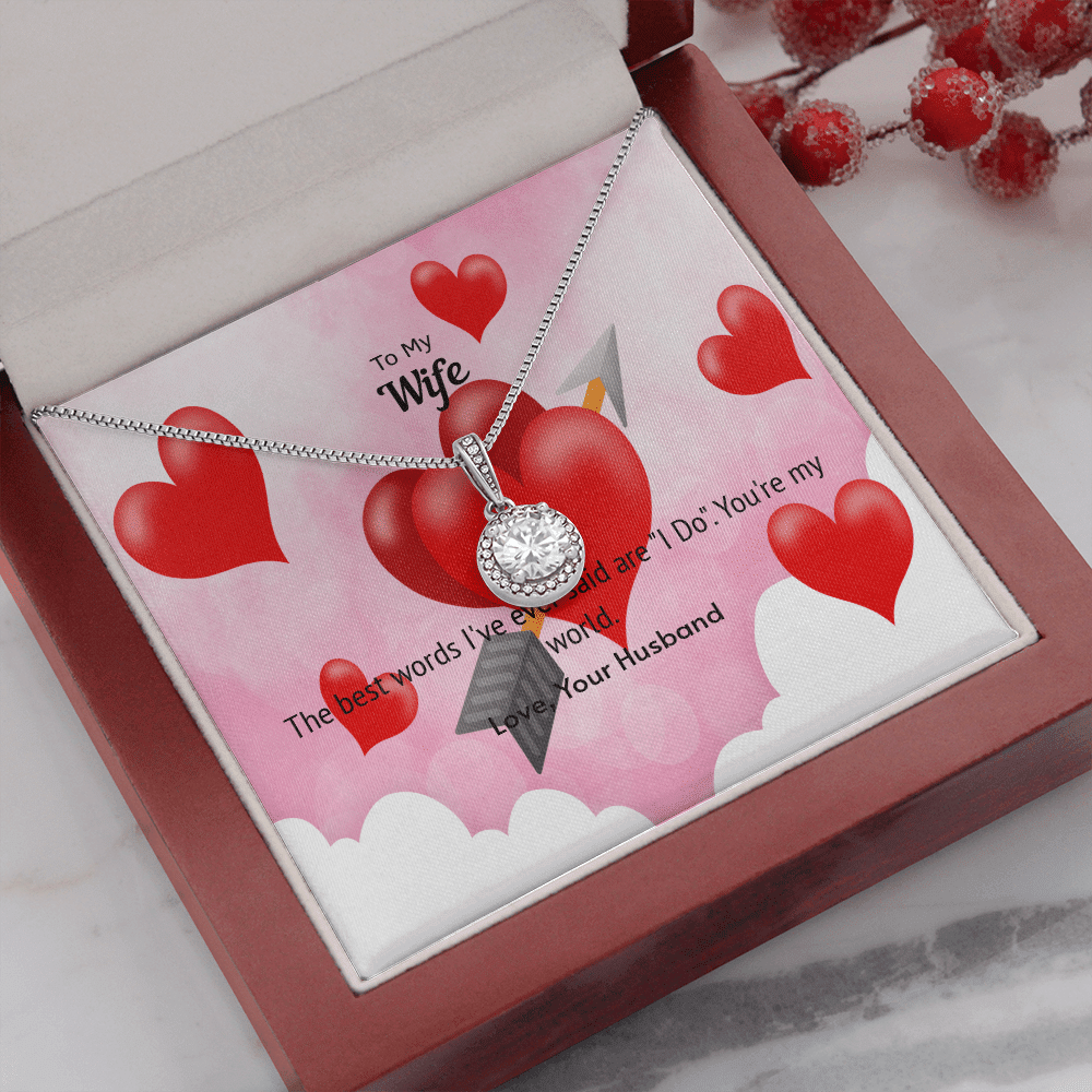 Wife Valentines Gift You're My World Eternal Union Necklace - Eternal Hope
