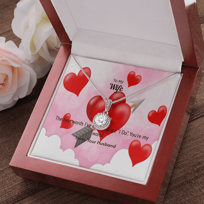 Wife Valentines Gift You're My World Eternal Union Necklace - Eternal Hope